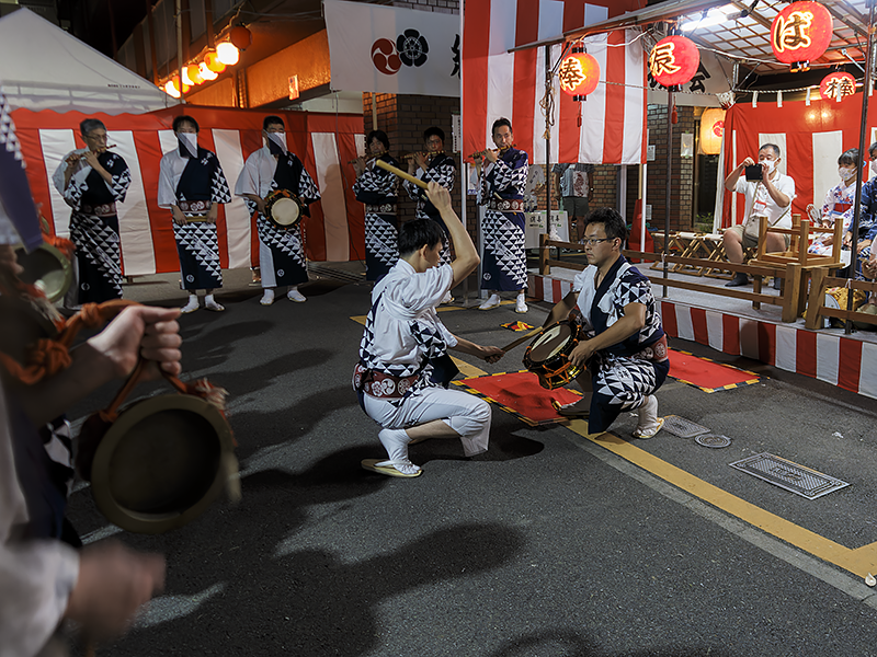 祇園祭 宵々山 綾傘鉾 棒振り囃子